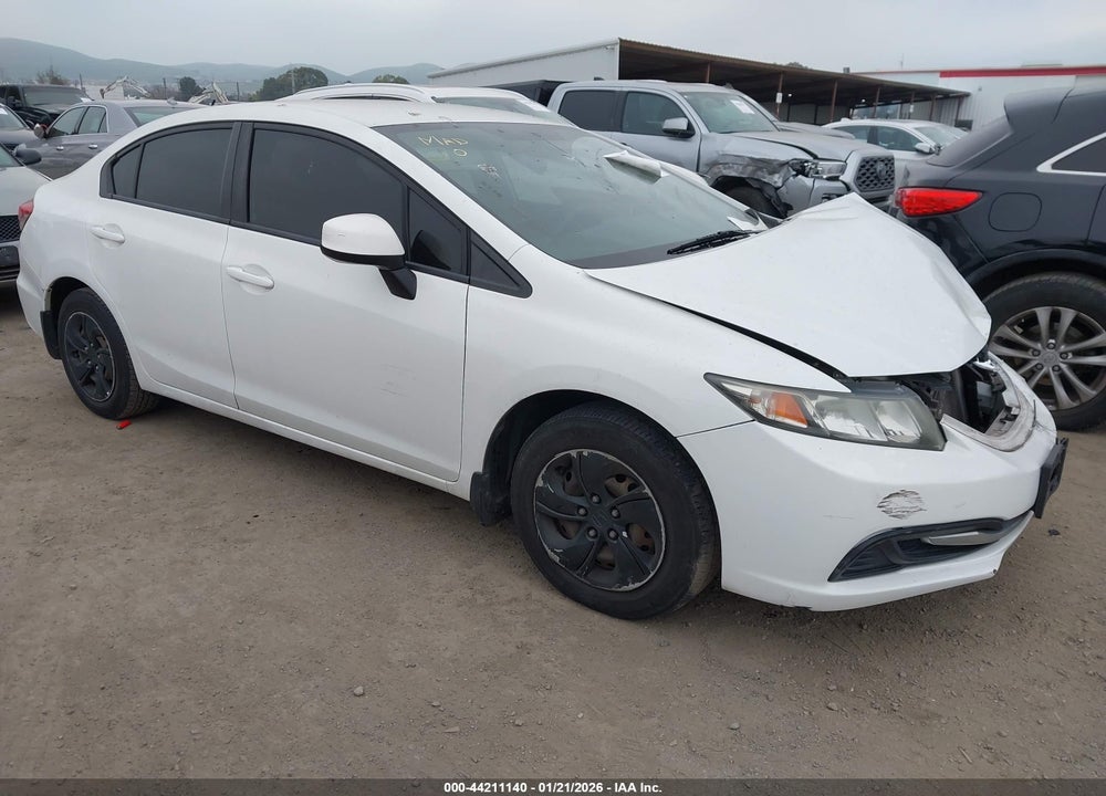 2013 HONDA CIVIC LX VIN: 19XFB2F55DE260829