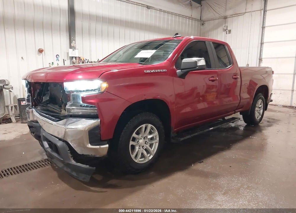 2021 CHEVROLET SILVERADO 1500 4WD  STANDARD BED LT VIN: 1GCRYDEKXMZ147378