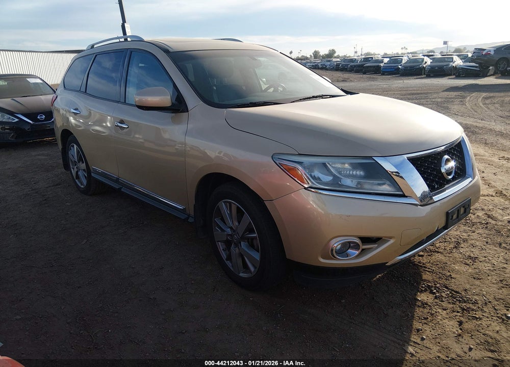 2013 NISSAN PATHFINDER PLATINUM VIN: 5N1AR2MN7DC657390