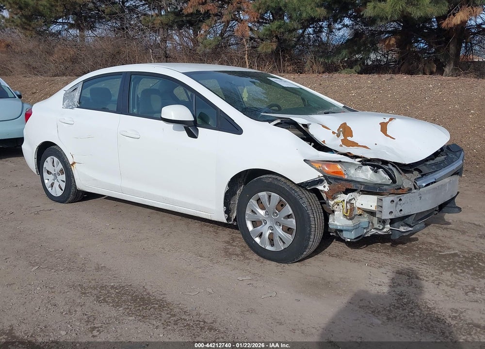 2012 HONDA CIVIC LX VIN: 2HGFB2F5XCH320155