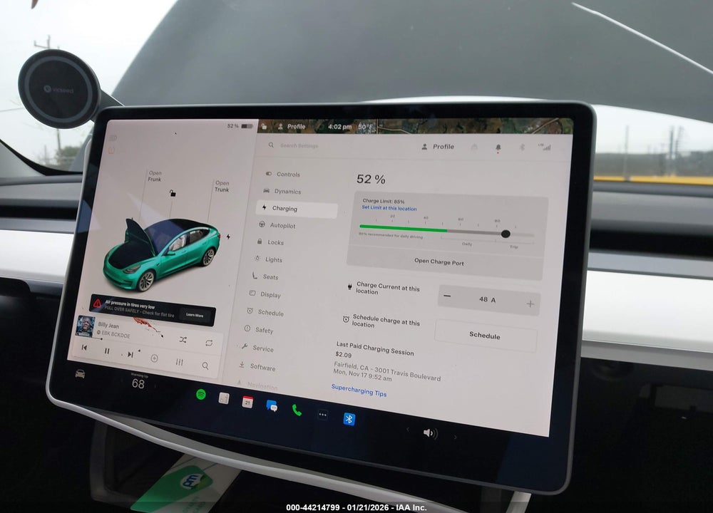 2022 TESLA MODEL 3 LONG RANGE DUAL MOTOR ALL-WHEEL DRIVE VIN: 5YJ3E1EB0NF142842