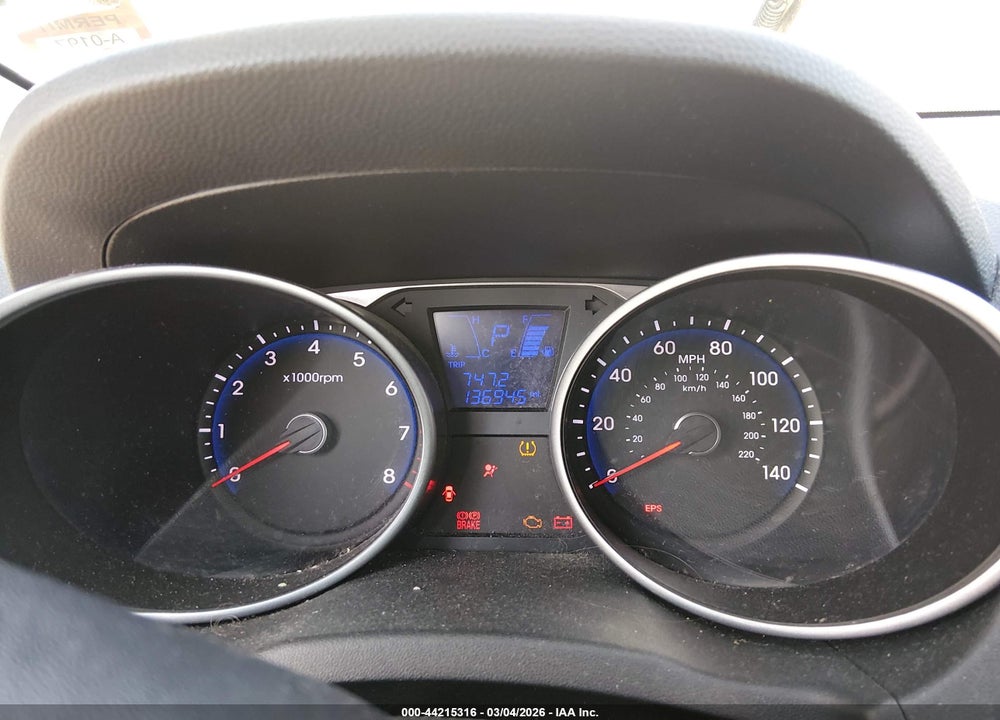 2013 HYUNDAI TUCSON GLS VIN: KM8JUCAC0DU694959