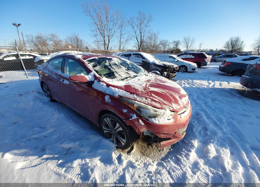 2014 HYUNDAI ELANTRA SPORT VIN: KMHDH4AHXEU109633