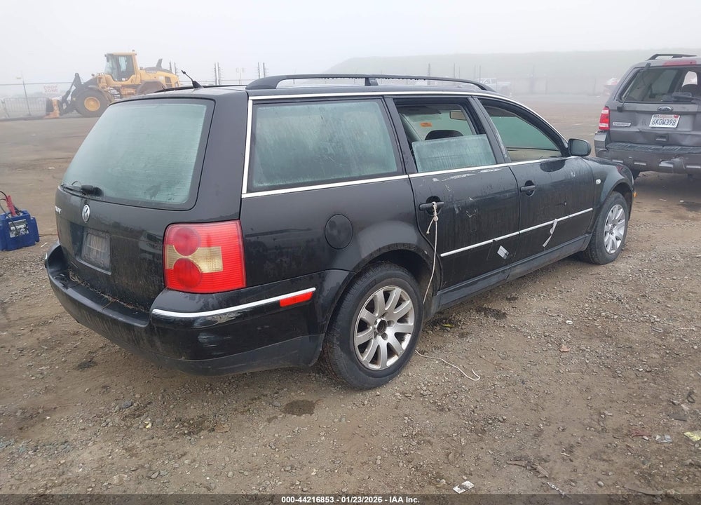 2001 VOLKSWAGEN PASSAT GLS VIN: WVWVD63B41E254938
