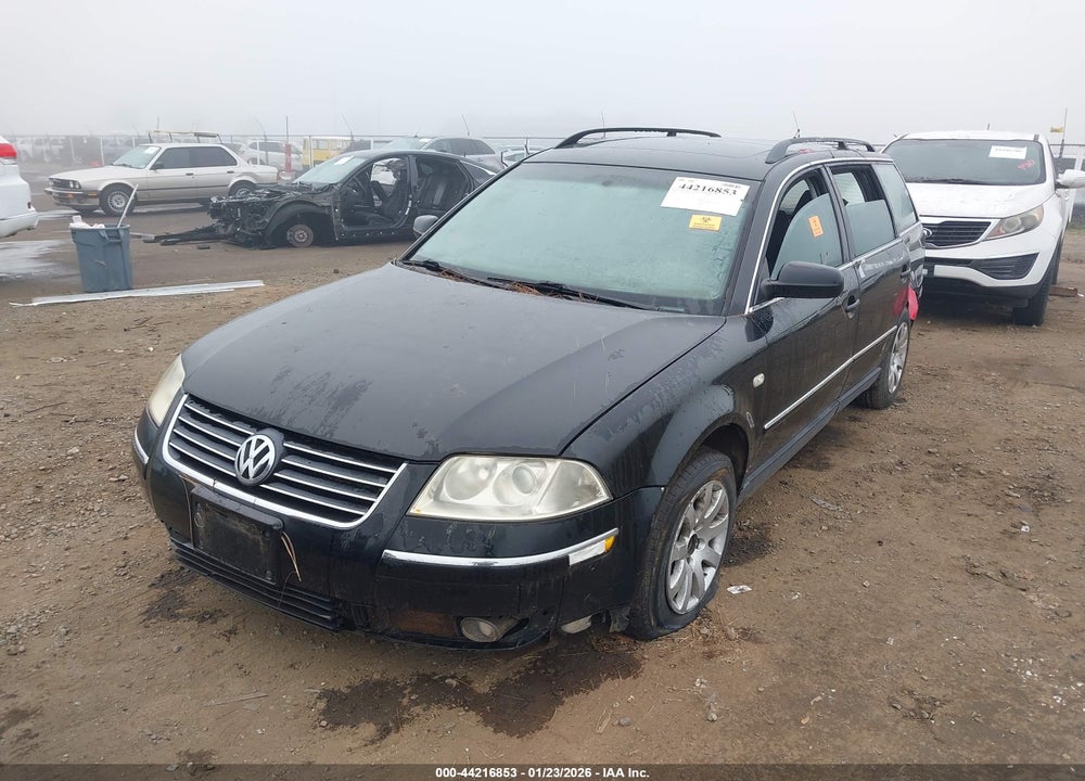 2001 VOLKSWAGEN PASSAT GLS VIN: WVWVD63B41E254938