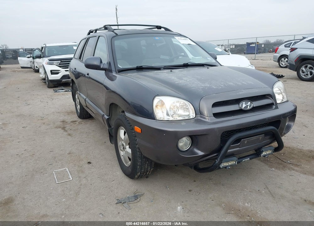 2006 HYUNDAI SANTA FE GLS VIN: KM8SC13D16U105681