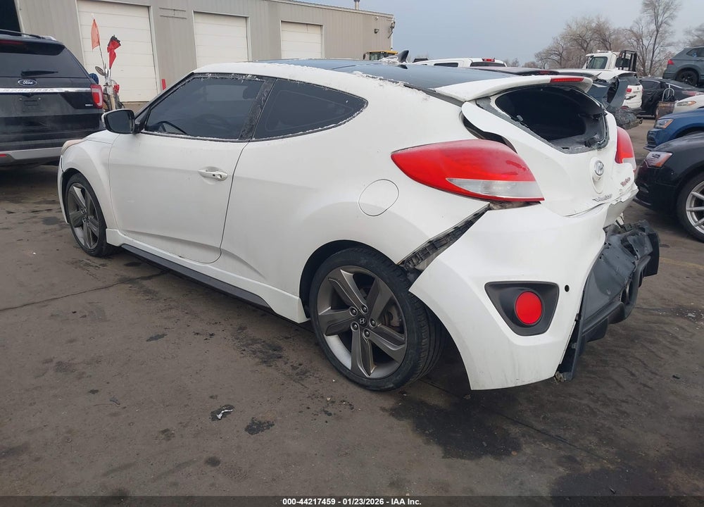 2013 HYUNDAI VELOSTER TURBO W/BLACK VIN: KMHTC6AE4DU167571