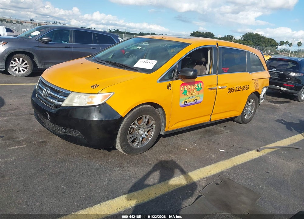 2013 HONDA ODYSSEY EX-L VIN: 5FNRL5H66DB053636