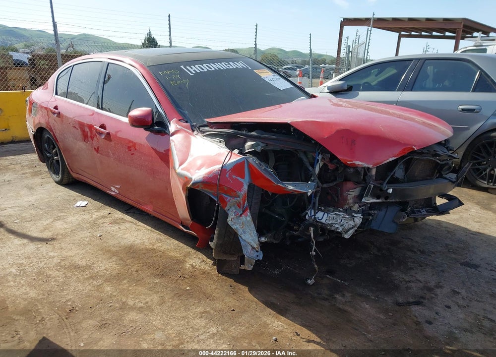 2008 INFINITI G35X VIN: JNKBV61F48M256130