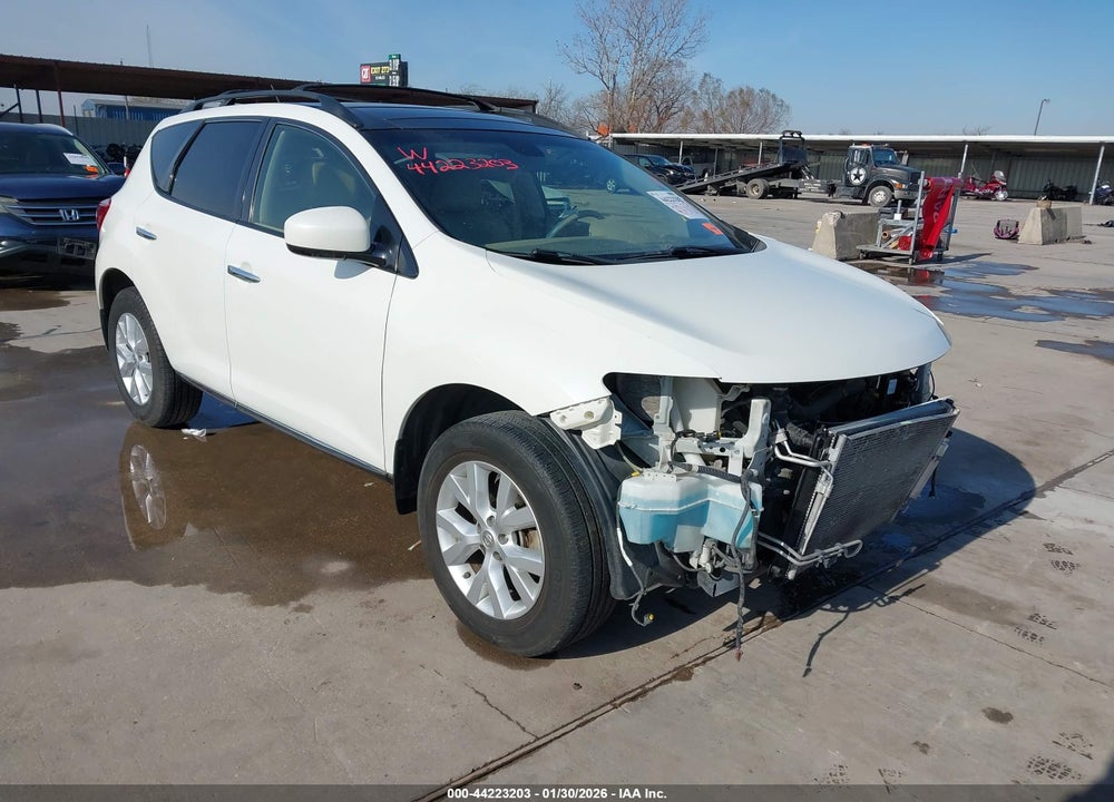 2013 NISSAN MURANO SL VIN: JN8AZ1MU8DW209300