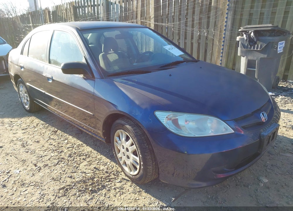 2005 HONDA CIVIC LX VIN: 2HGES16645H611848