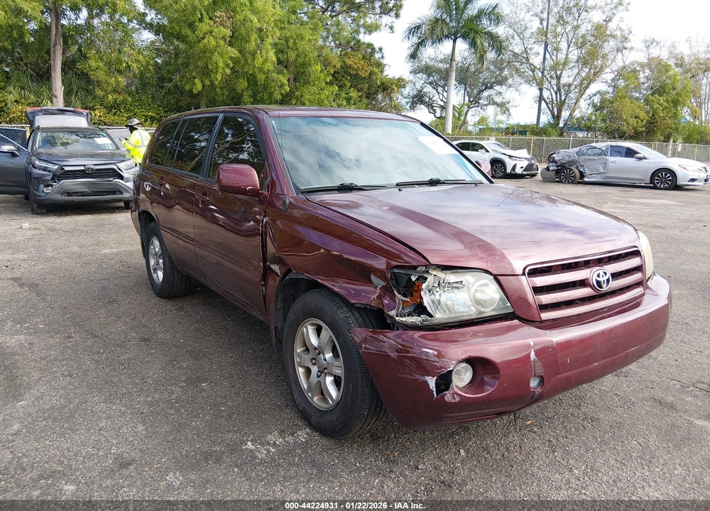 2006 TOYOTA HIGHLANDER V6 VIN: JTEGP21A160098912
