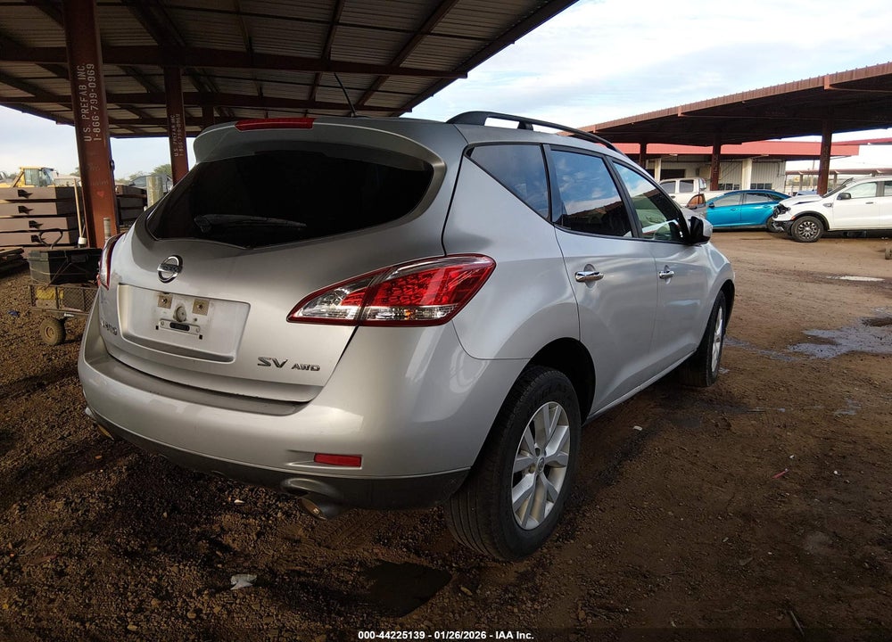 2013 NISSAN MURANO SV VIN: JN8AZ1MW0DW316424