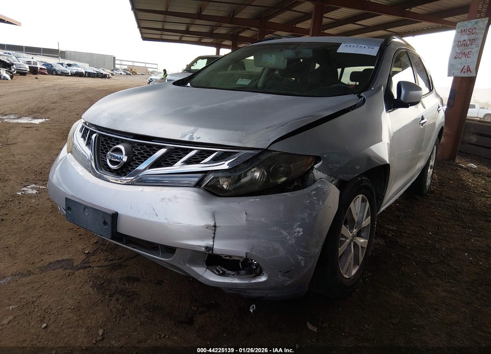 2013 NISSAN MURANO SV VIN: JN8AZ1MW0DW316424