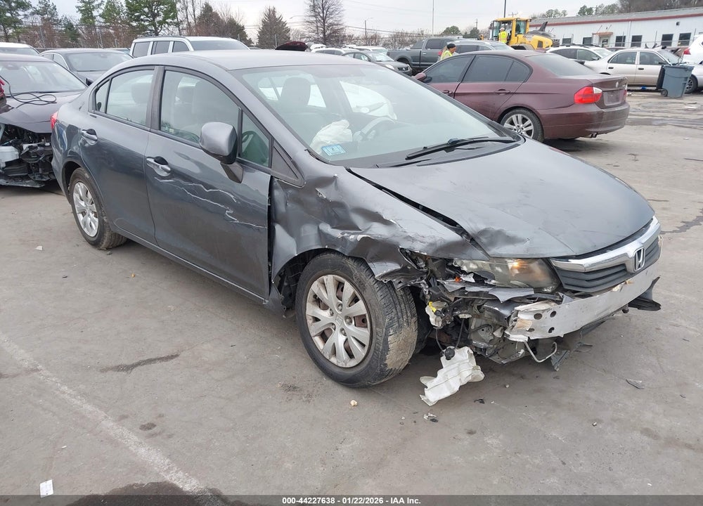 2012 HONDA CIVIC LX VIN: 19XFB2F58CE378548