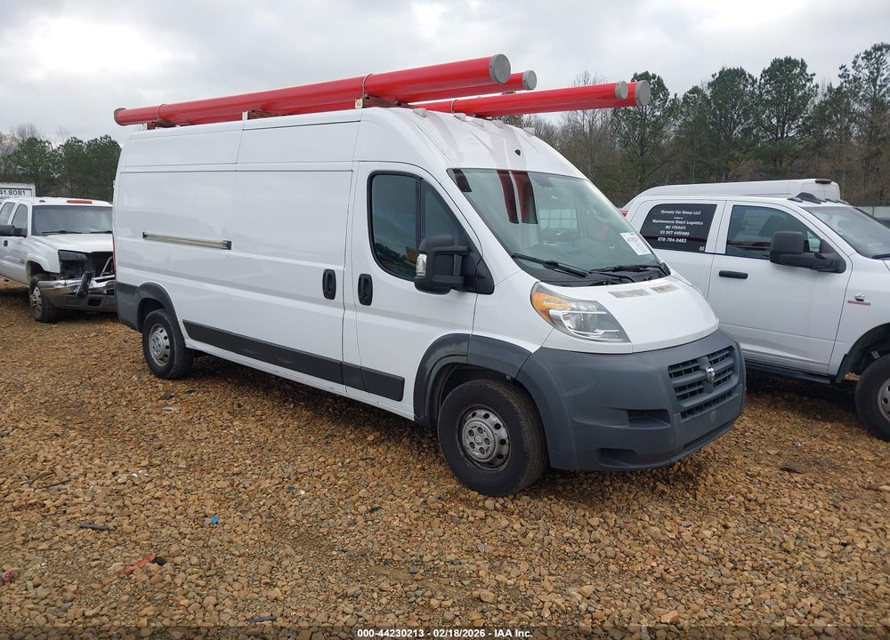 2018 RAM PROMASTER 2500 HIGH ROOF 159 WB VIN: 3C6TRVDG7JE147620