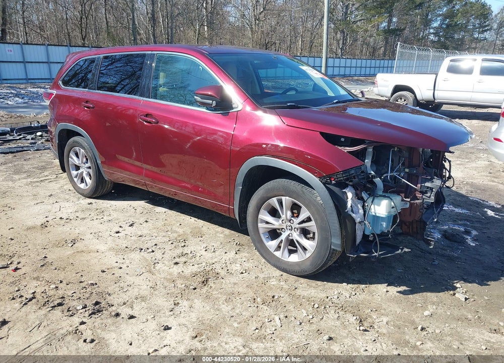 2016 TOYOTA HIGHLANDER LE PLUS V6 VIN: 5TDBKRFHXGS255573