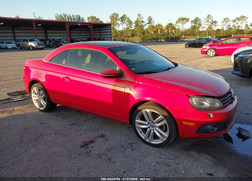 2013 VOLKSWAGEN EOS EXECUTIVE VIN: WVWFW8AH0DV002271