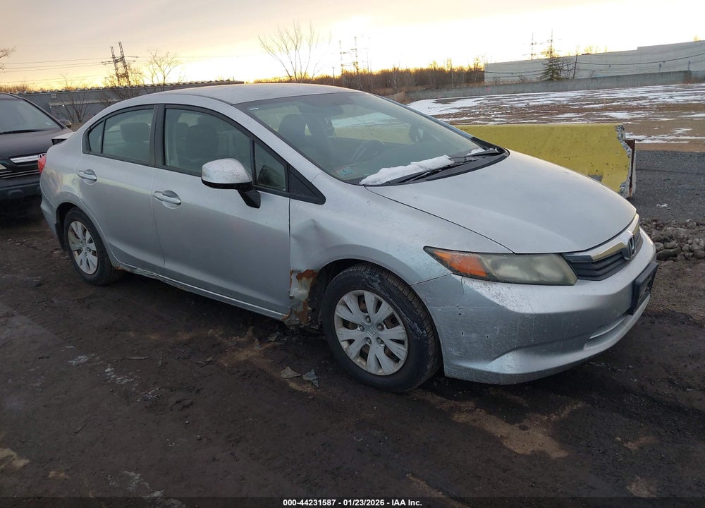 2012 HONDA CIVIC LX VIN: 2HGFB2F54CH325559