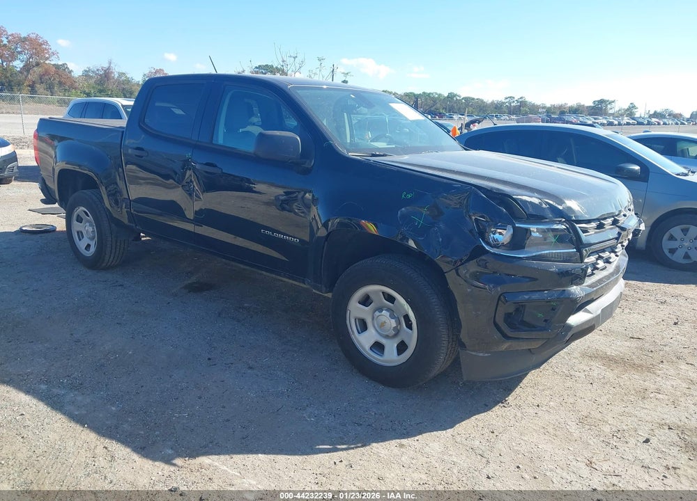 2022 CHEVROLET COLORADO 2WD  SHORT BOX WT VIN: 1GCGSBEN4N1329696