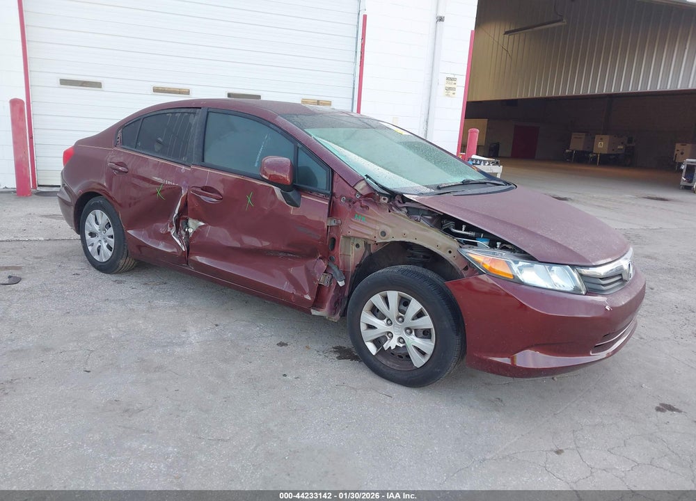 2012 HONDA CIVIC LX VIN: 2HGFB2F56CH532714