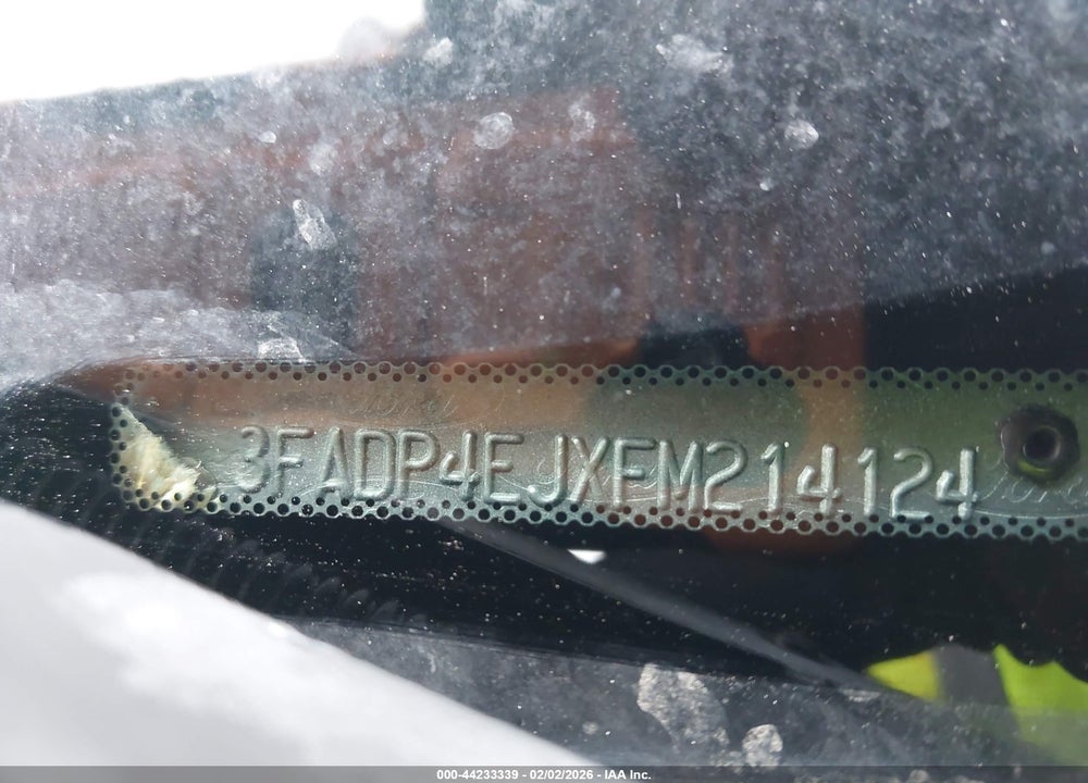 2015 FORD FIESTA SE VIN: 3FADP4EJXFM214124