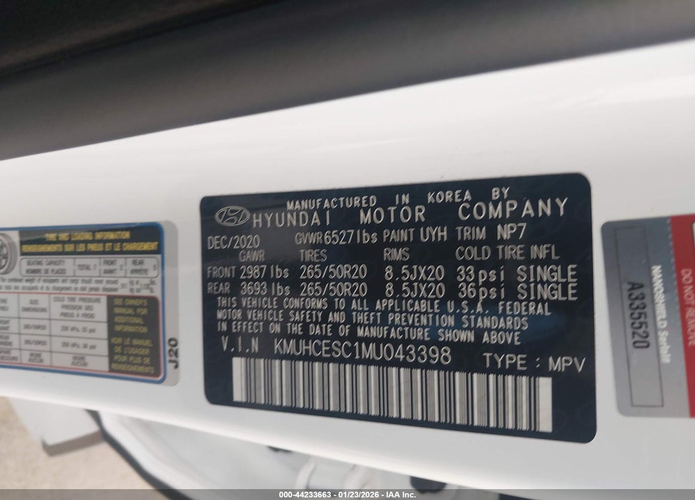 2021 GENESIS GV80 3.5T AWD ADVANCED VIN: KMUHCESC1MU043398