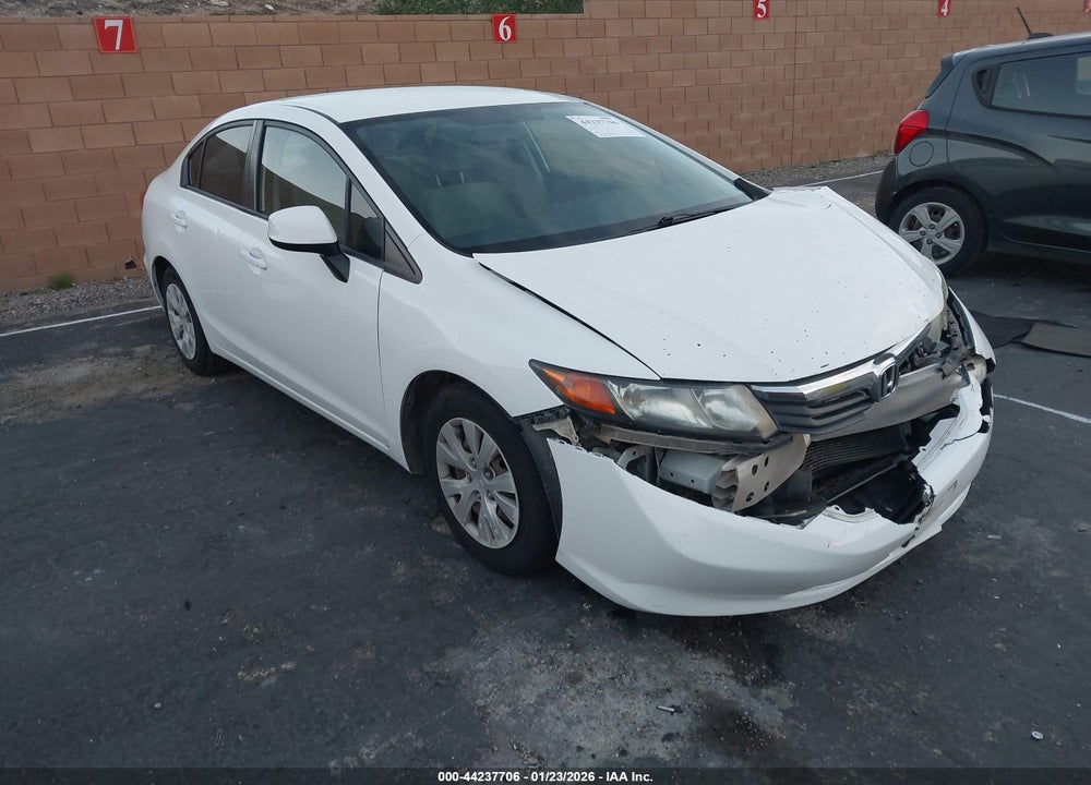 2012 HONDA CIVIC LX VIN: 19XFB2F56CE389399