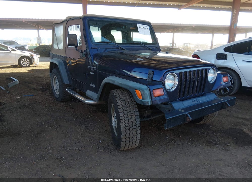 1999 JEEP WRANGLER SPORT VIN: 1J4FY19S5XP454057