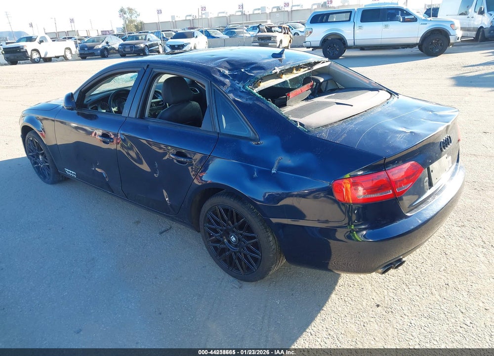 2009 AUDI A4 2.0T QUATTRO VIN: WAULF78K69N026187