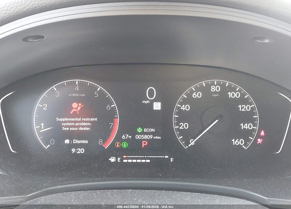 2025 HONDA CIVIC SEDAN SPORT VIN: 19XFL2H86SE009528