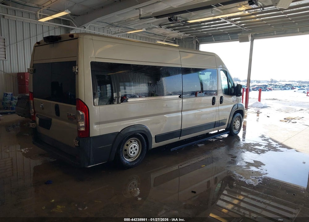 2016 RAM PROMASTER 2500 WINDOW VAN HIGH ROOF VIN: 3C6TRVPG4GE128527