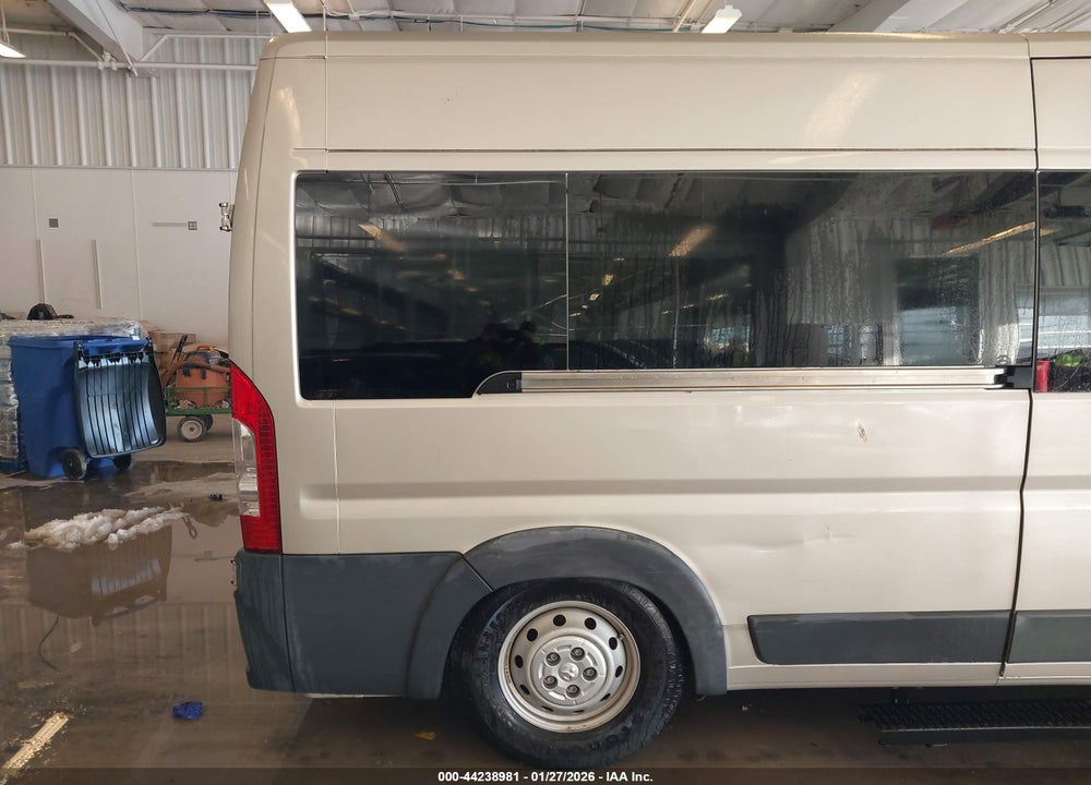2016 RAM PROMASTER 2500 WINDOW VAN HIGH ROOF VIN: 3C6TRVPG4GE128527
