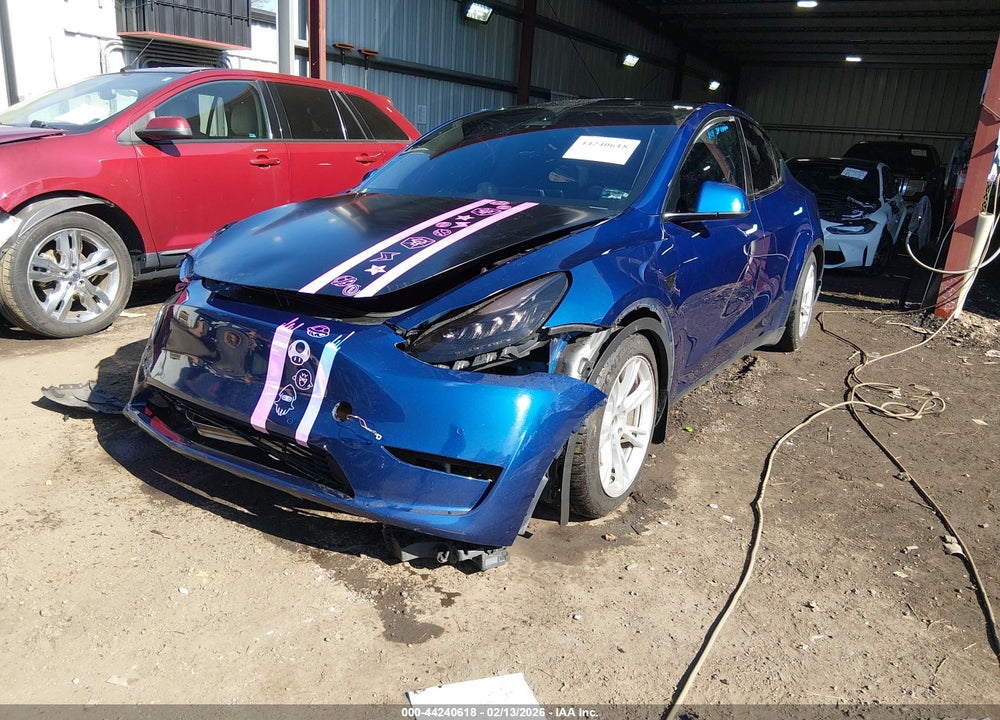 2020 TESLA MODEL Y LONG RANGE DUAL MOTOR ALL-WHEEL DRIVE VIN: 5YJYGDEE7LF031777