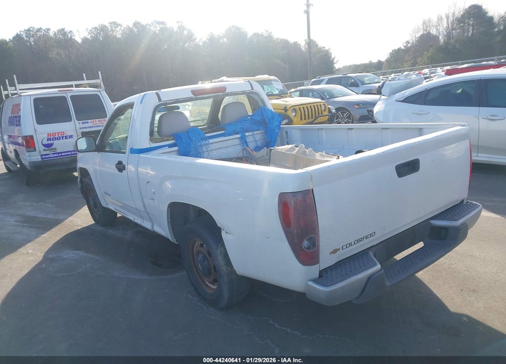 2005 CHEVROLET COLORADO FLEET VIN: 1GCCS148458212549