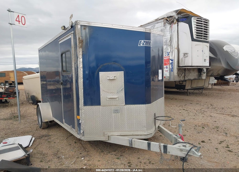 2021 ALCOM 12' ENCLOSED CARGO TRAILER VIN: 5WFBE1214MB031048