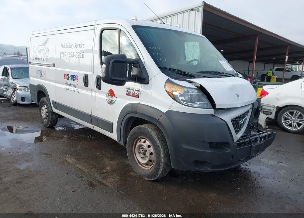 2021 RAM PROMASTER 1500 LOW ROOF 136 WB VIN: 3C6LRVAG9ME577786