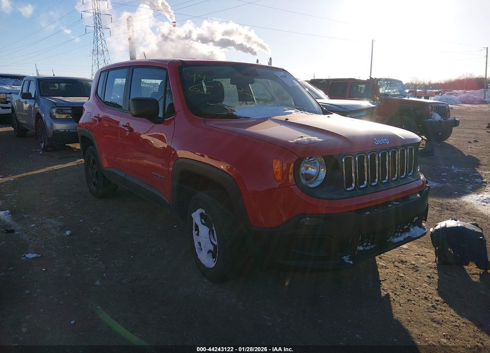 2016 JEEP RENEGADE SPORT VIN: ZACCJBAT4GPC78581