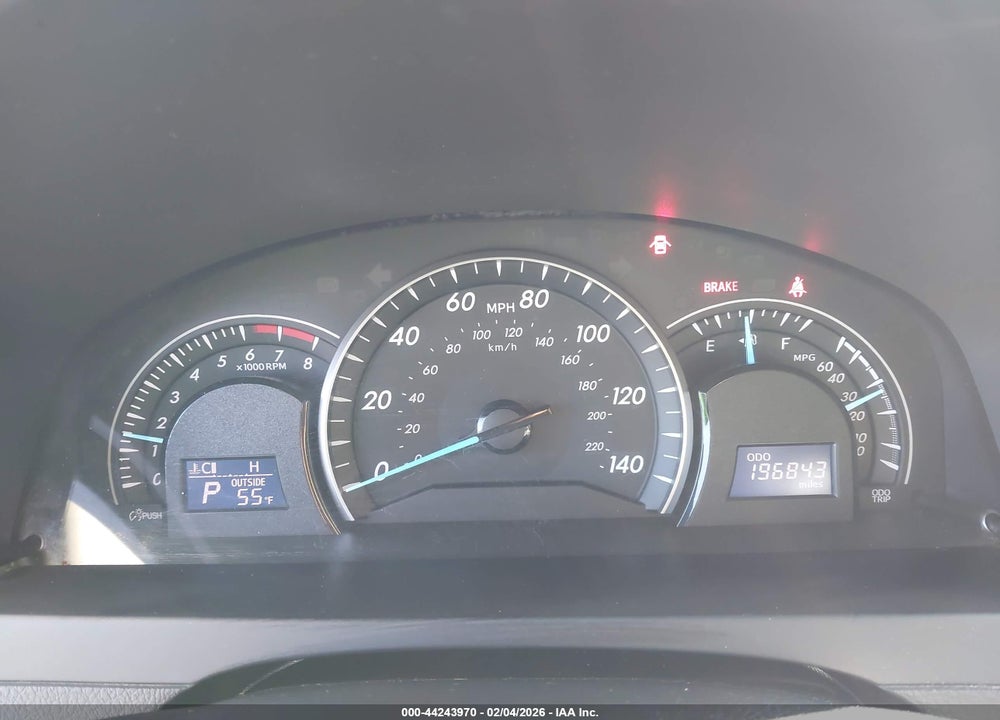2012 TOYOTA CAMRY LE VIN: 4T4BF1FK0CR187874