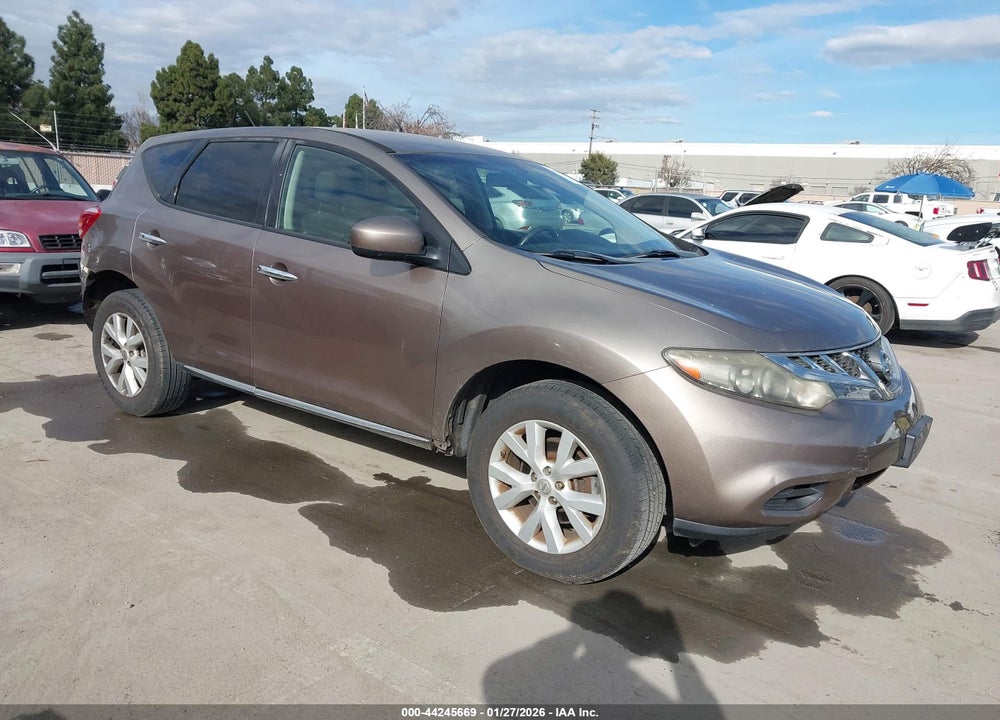 2011 NISSAN MURANO S VIN: JN8AZ1MUXBW069327