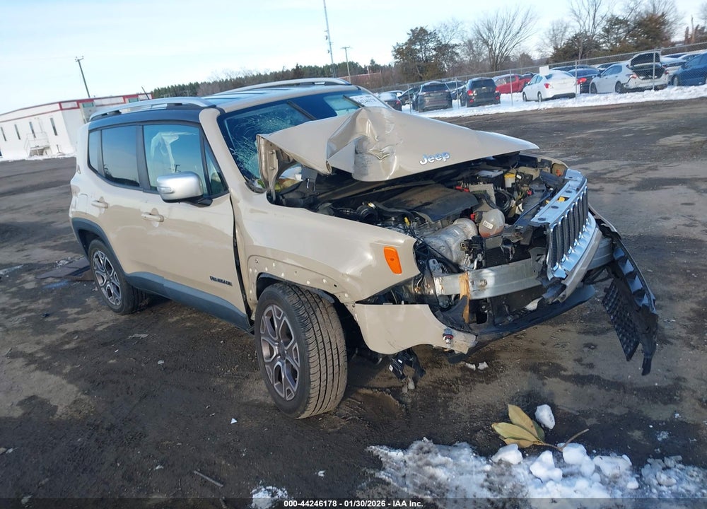 2015 JEEP RENEGADE LIMITED VIN: ZACCJBDT0FPB57601
