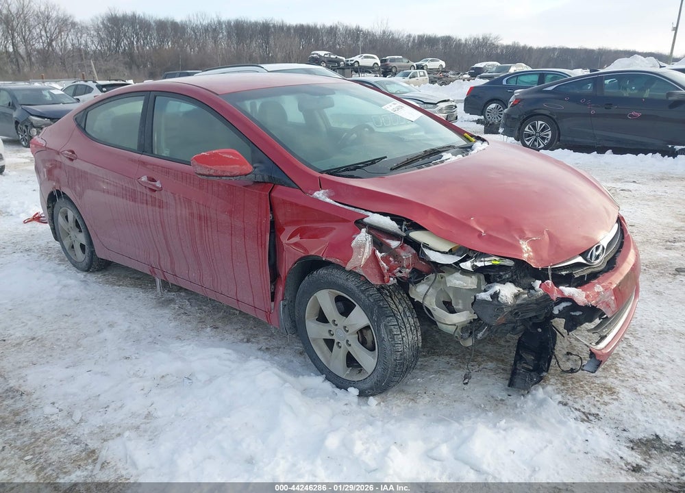 2013 HYUNDAI ELANTRA GLS VIN: KMHDH4AE6DU972403