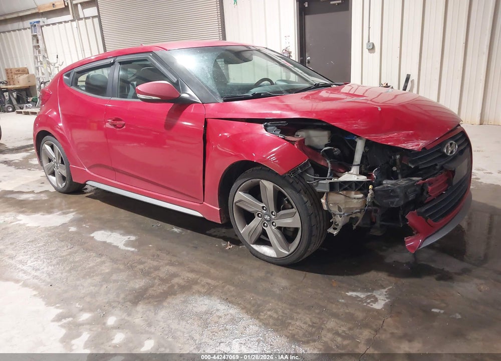 2013 HYUNDAI VELOSTER TURBO W/BLACK VIN: KMHTC6AE8DU163538