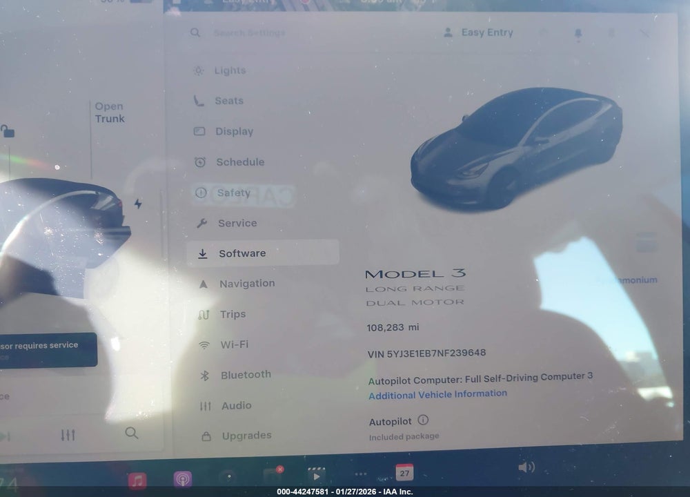 2022 TESLA MODEL 3 LONG RANGE DUAL MOTOR ALL-WHEEL DRIVE VIN: 5YJ3E1EB7NF239648