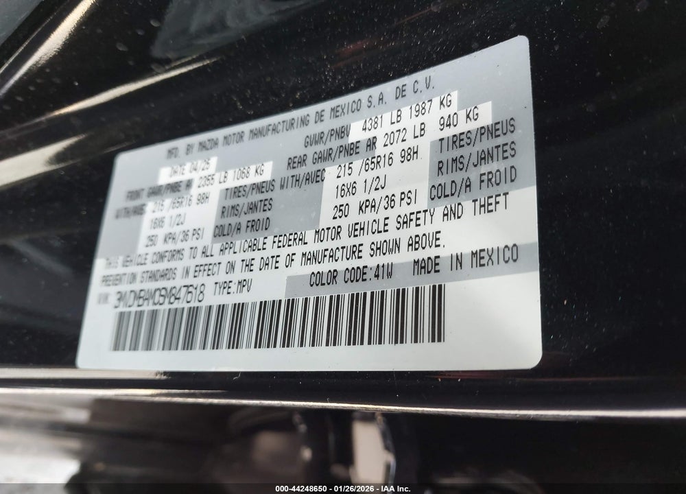 2025 MAZDA CX-30 2.5 S VIN: 3MVDMBAM0SM847618