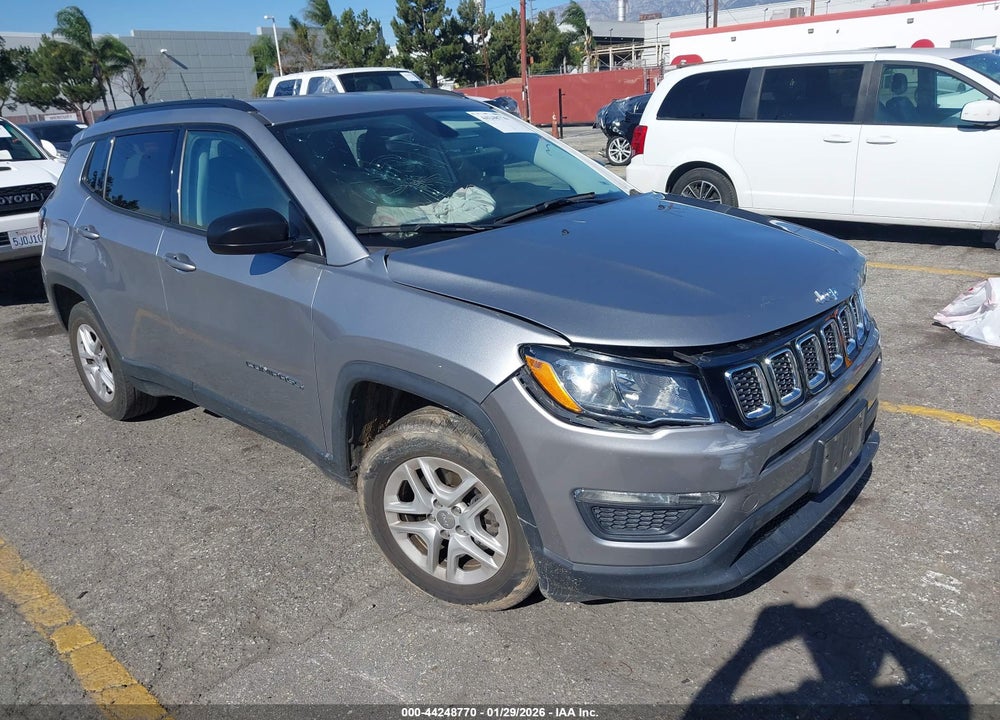 2018 JEEP COMPASS SPORT FWD VIN: 3C4NJCAB1JT250789