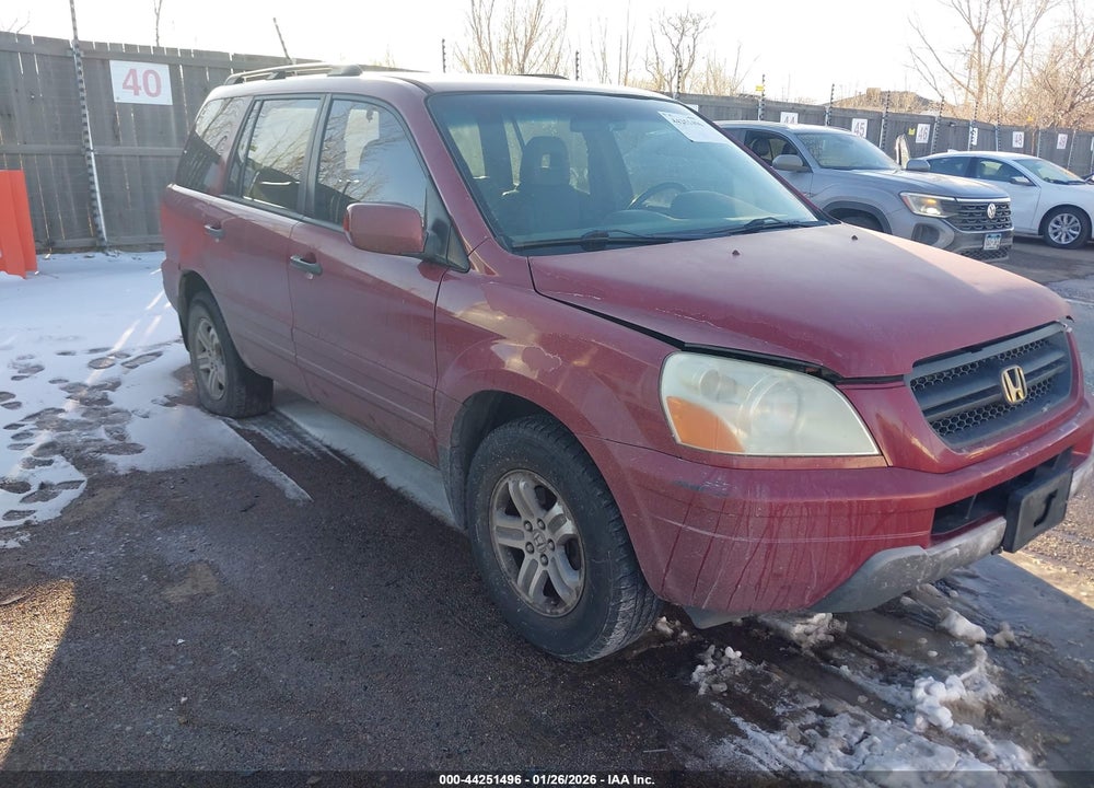 2005 HONDA PILOT EX-L VIN: 2HKYF18535H573394