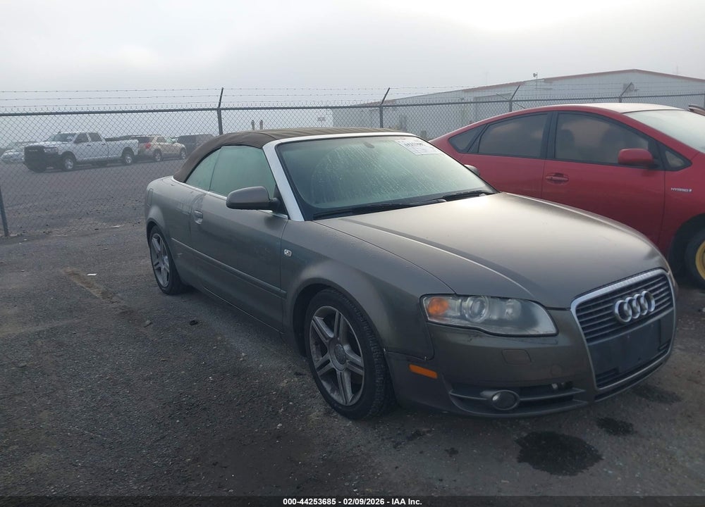 2008 AUDI A4 2.0T VIN: WAUAF48H48K002710