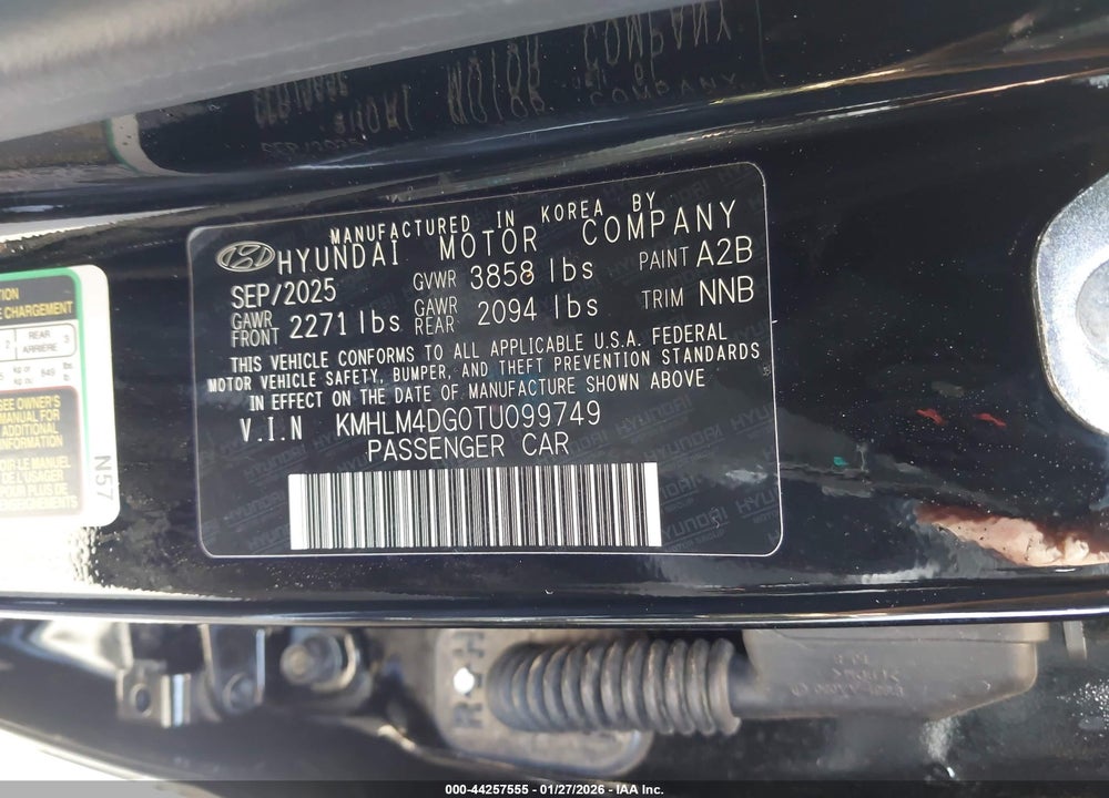 2026 HYUNDAI ELANTRA SEL SPORT VIN: KMHLM4DG0TU099749