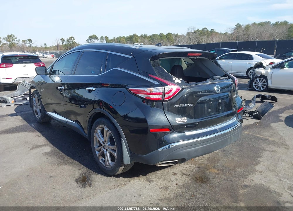 2015 NISSAN MURANO PLATINUM VIN: 5N1AZ2MG2FN286115